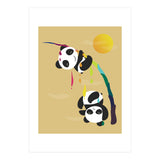 Pandas meet a strange rainbow (Print Only) thumbnail