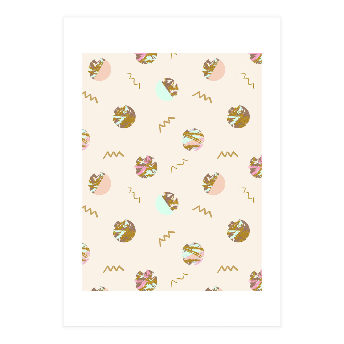 Abstract geometric vector painting (Print Only)