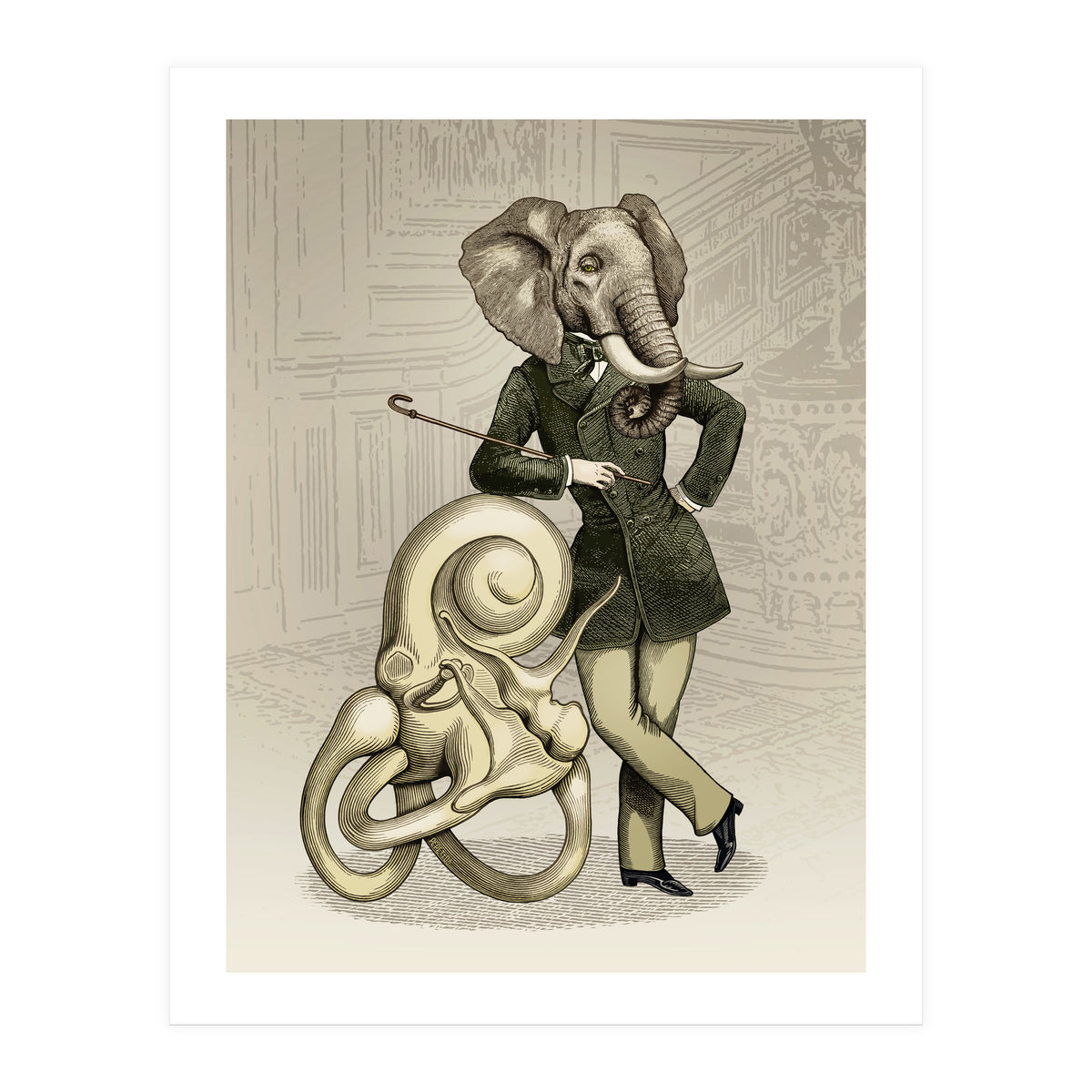 Eustachius the sculptor (Print Only)