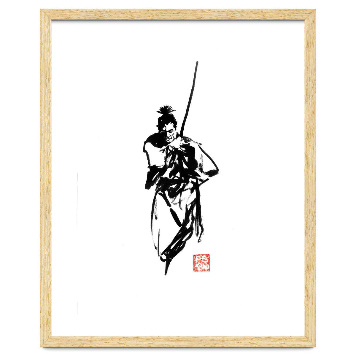 Samurai and sword