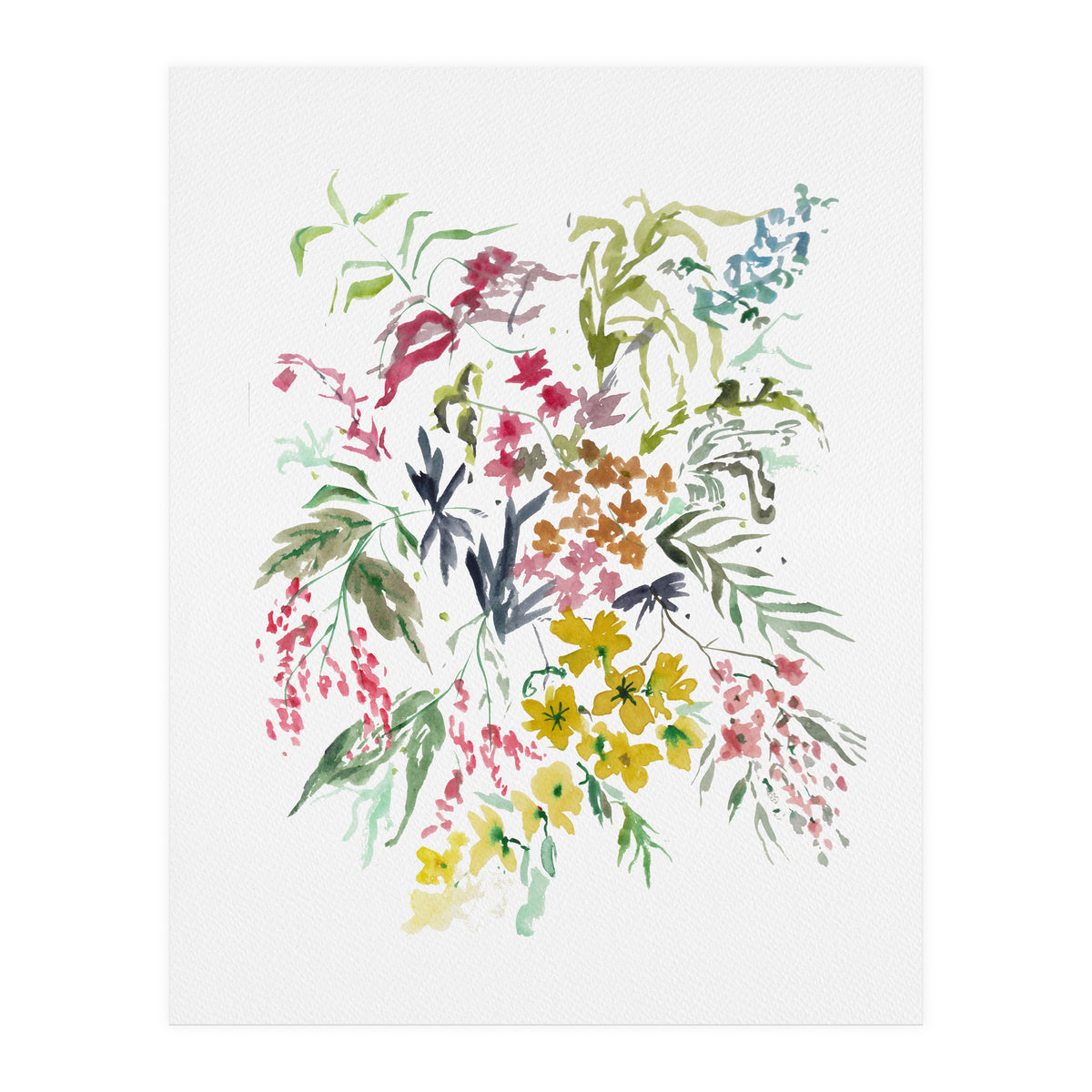 Autumn Bush Watercolour (Print Only)