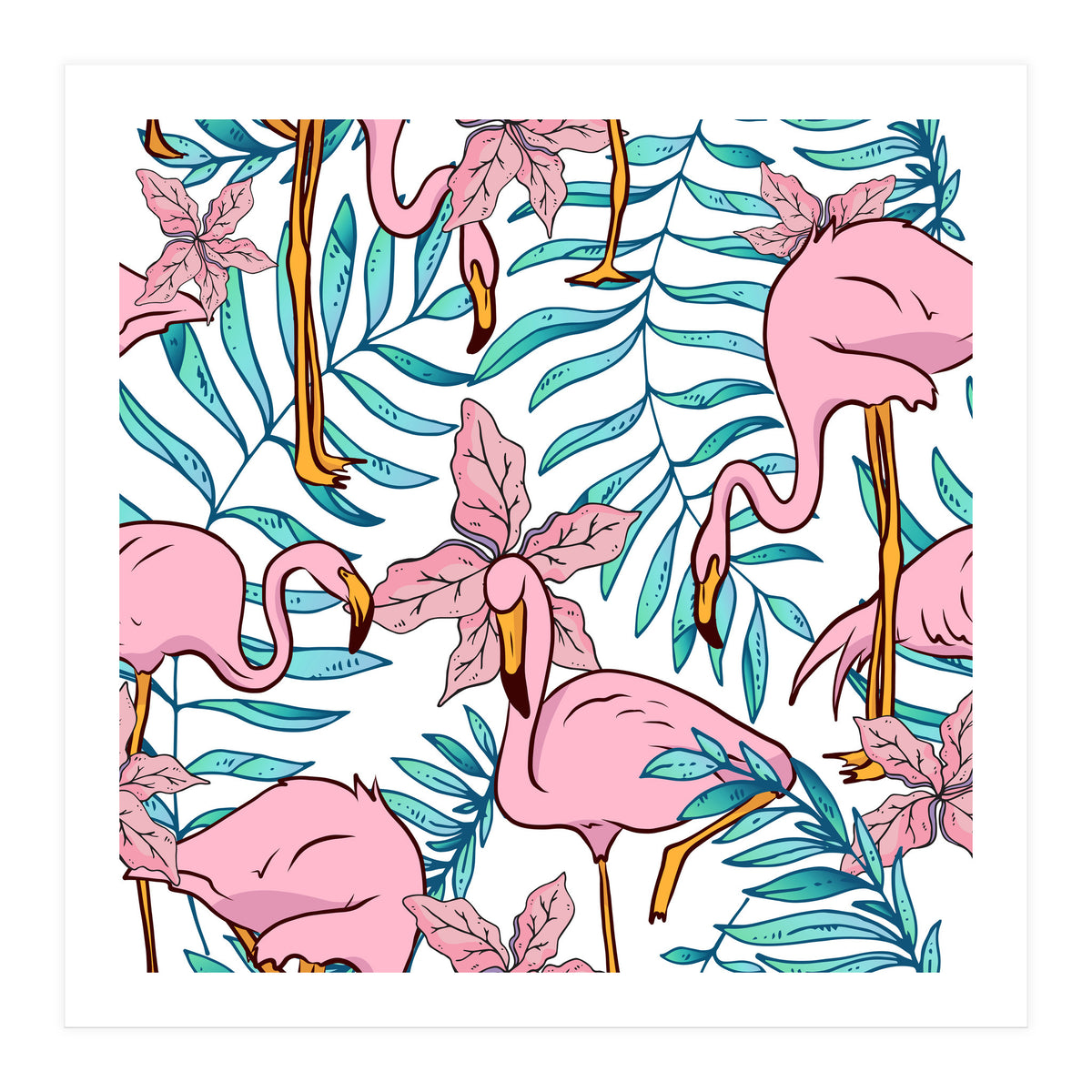 Boho Flamingo (Print Only)