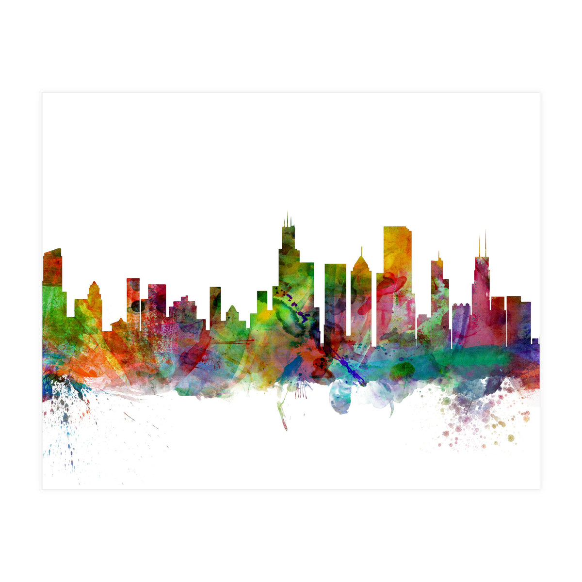 Chicago Illinois Skyline (Print Only)