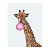Bubble gum Giraffe Portrait (Print Only) thumbnail