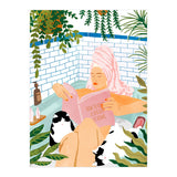 How To Have A Cat Spa Day At Home | Modern Bohemian Home Décor | Pet Bathroom Urban Jungle (Print Only) thumbnail