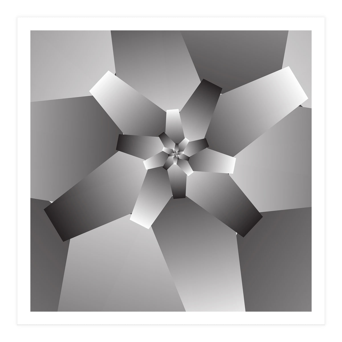 Monochrome Flower  (Print Only)