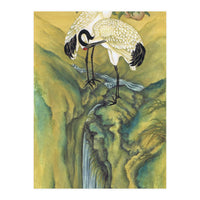 Cranes At The Top Of A Waterfall (Print Only)