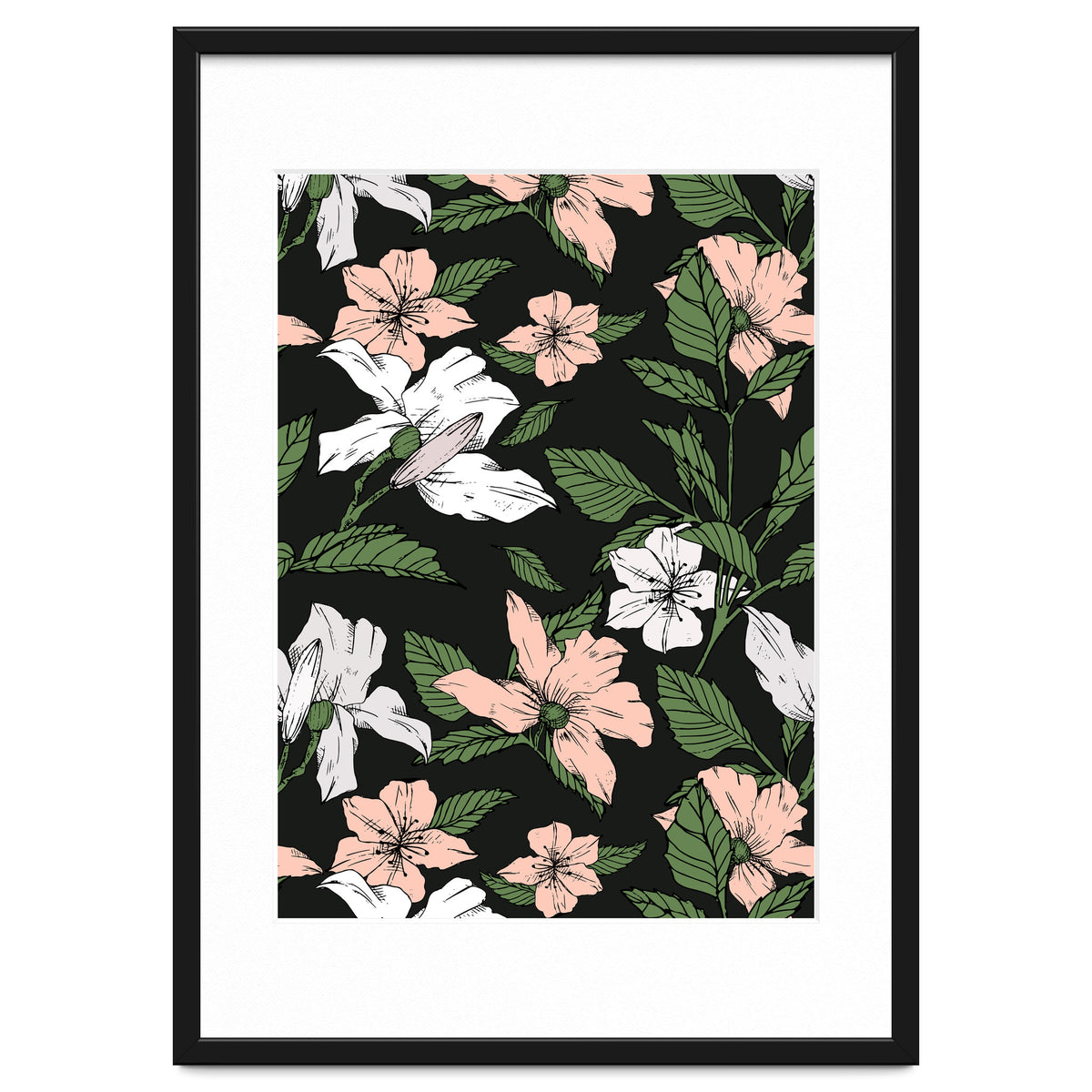 Flowers in the tropical night