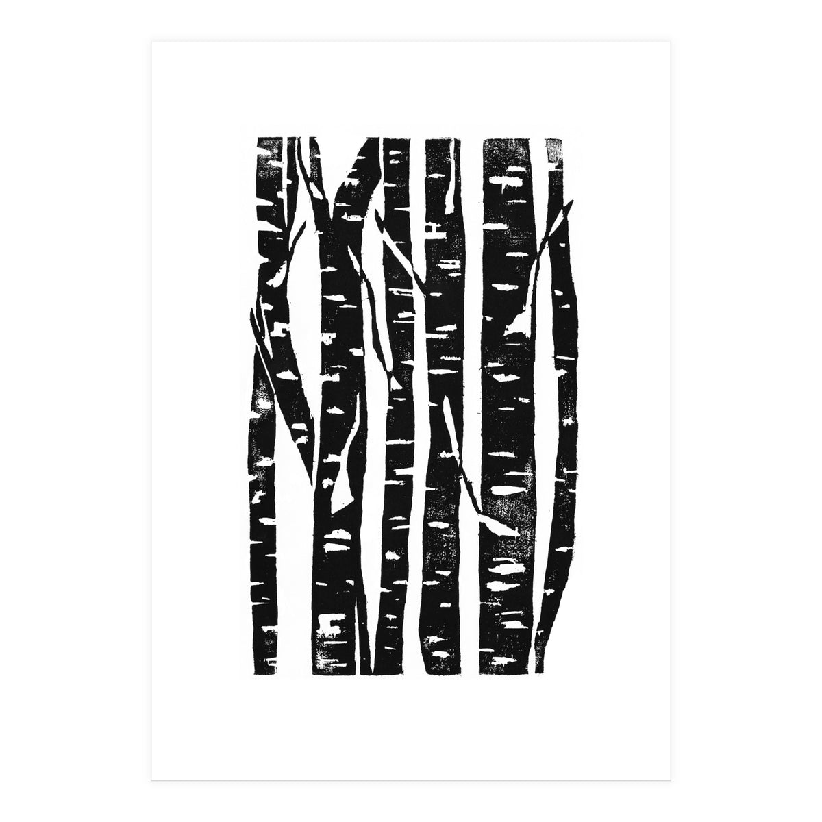 Woodcut Birches (Print Only)