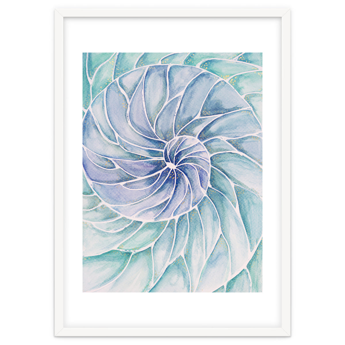 The inside of a shell