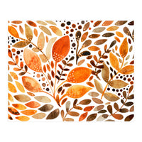 Watercolor modern foliage - autumn palette (Print Only)