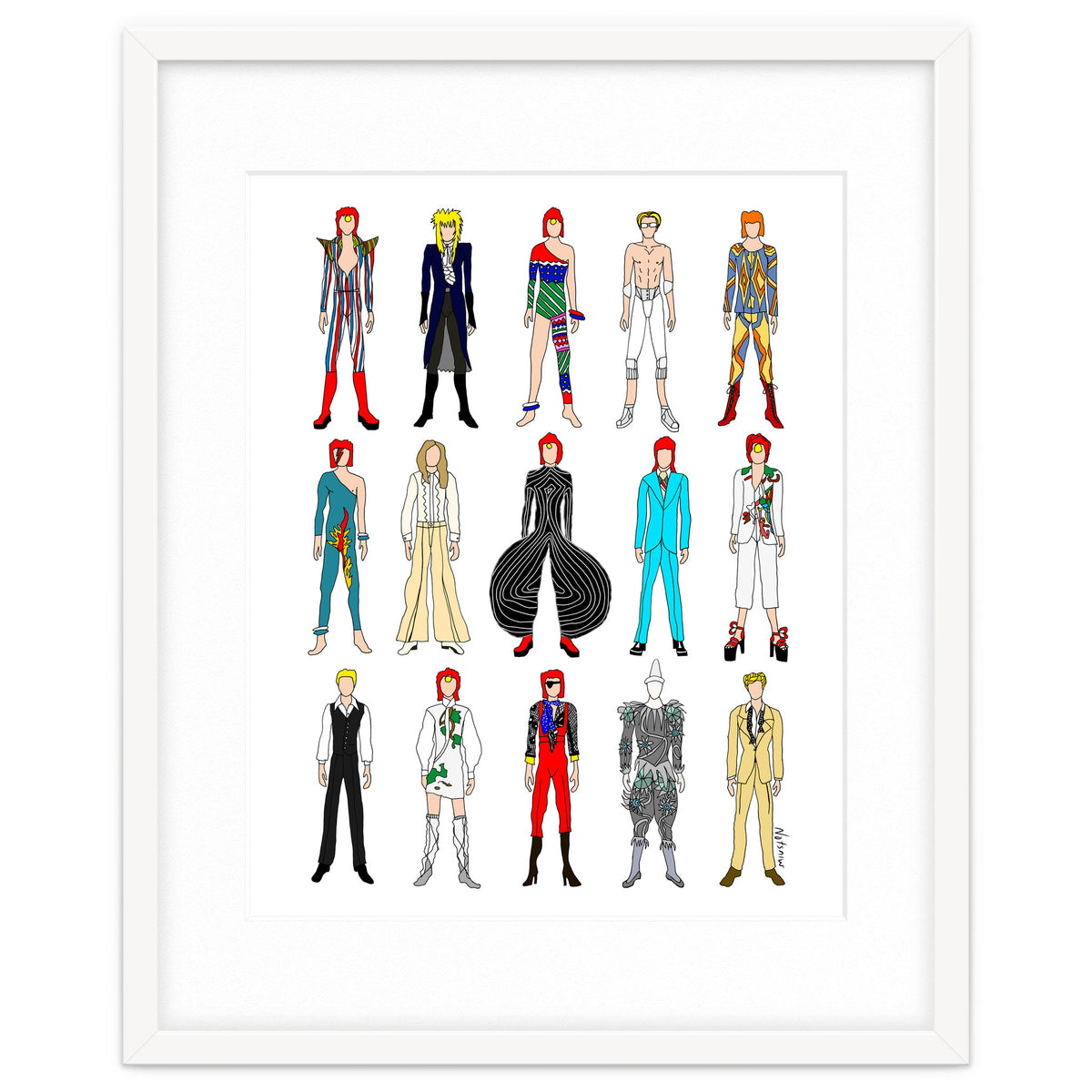 Outfits of Bowie Fashion