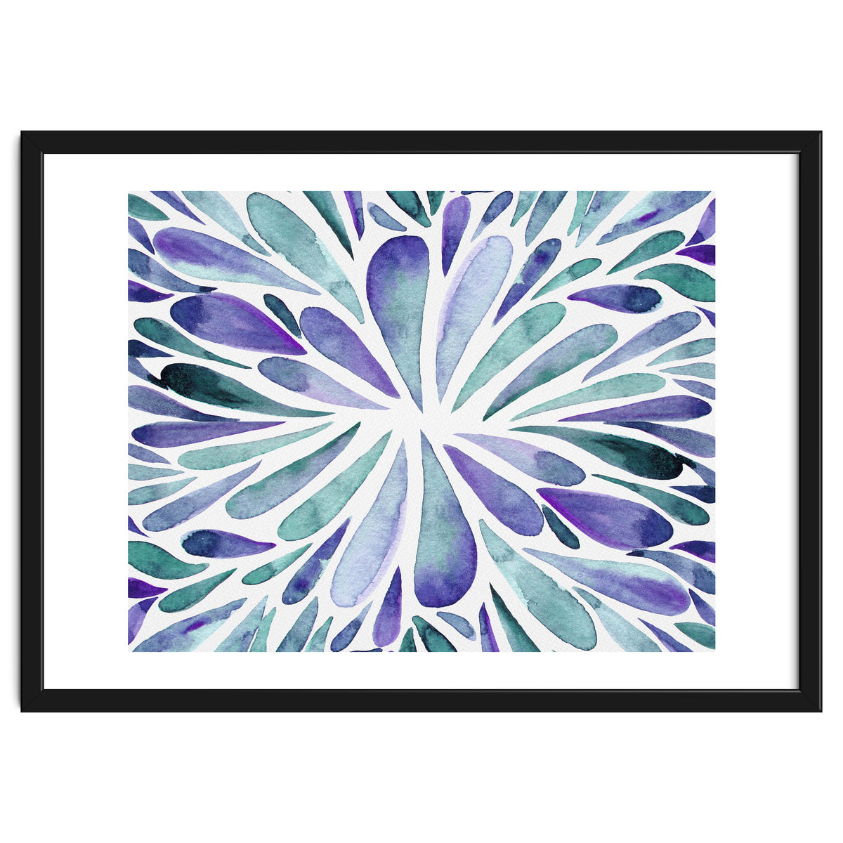 Retro abstract floral