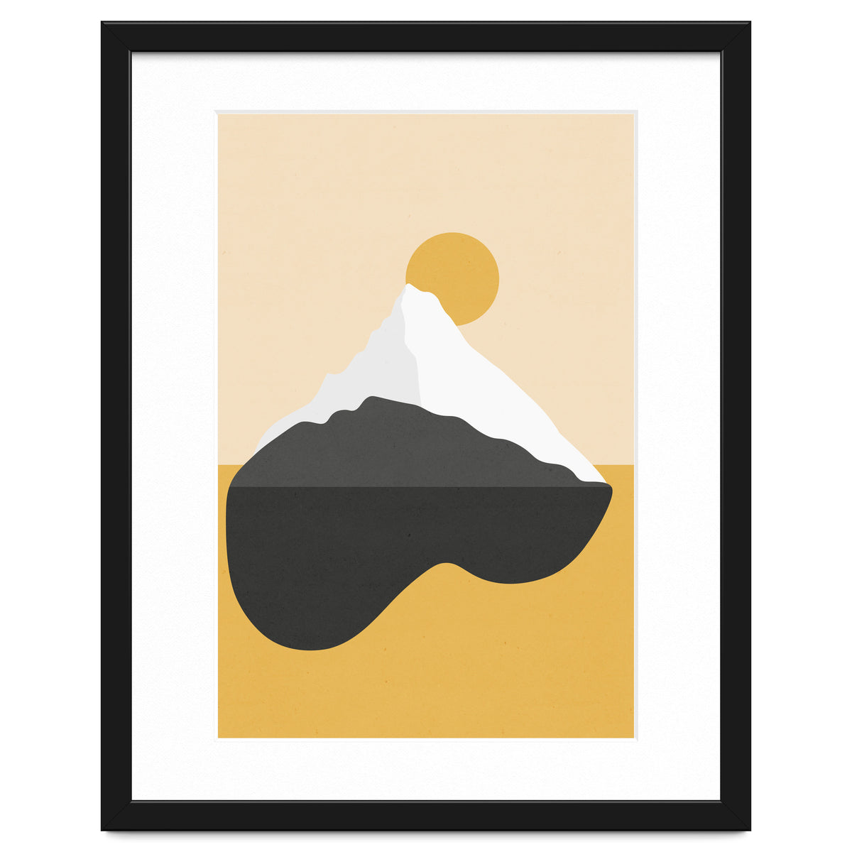 Abstract Mountain - Golden Desert