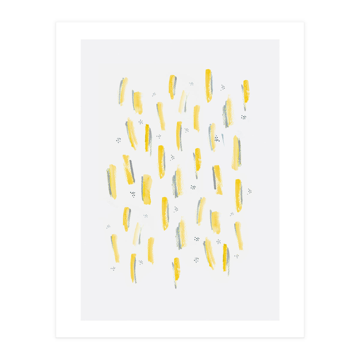 Brush Strokes Mustard (Print Only)