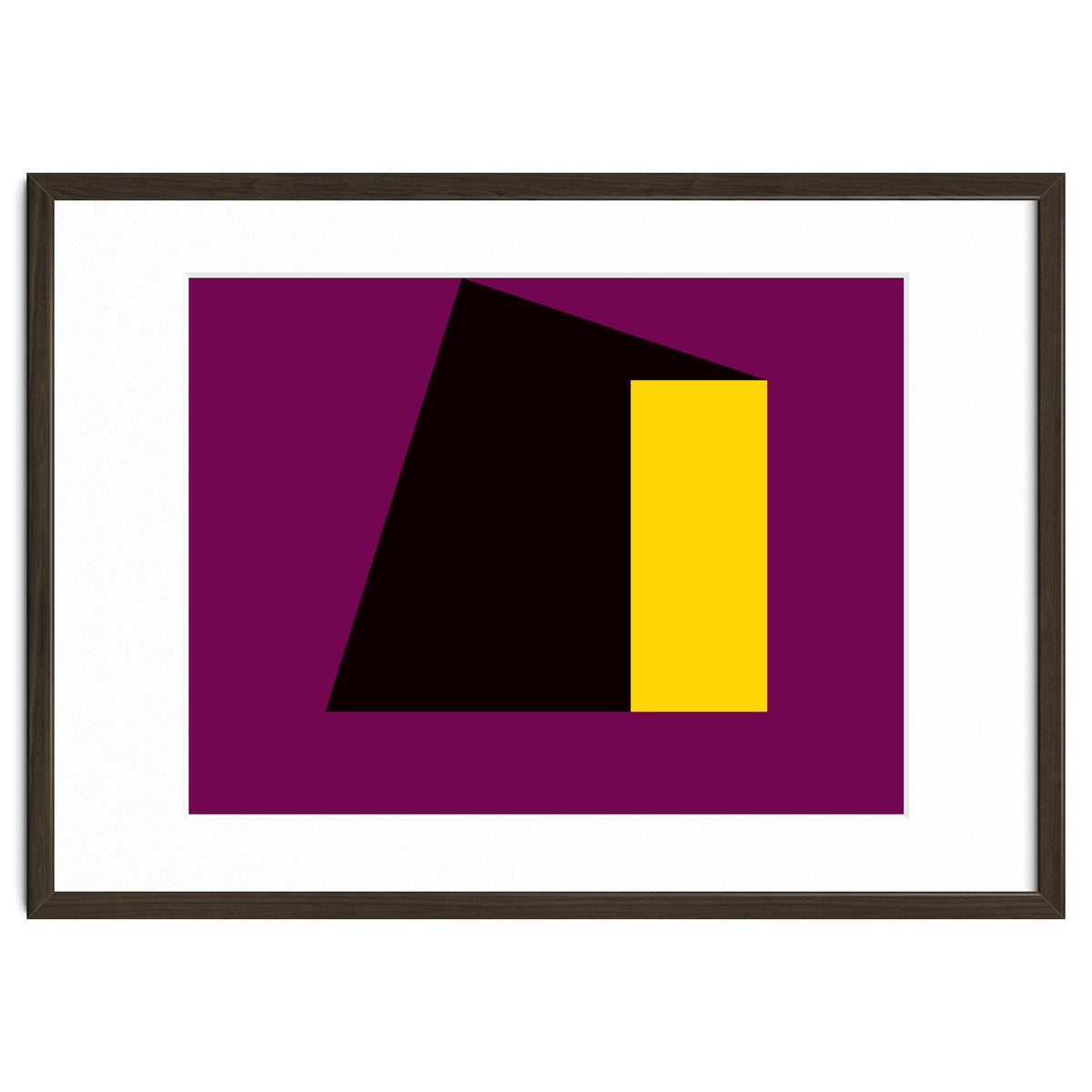Geometric Shapes No. 55 - purple & yellow