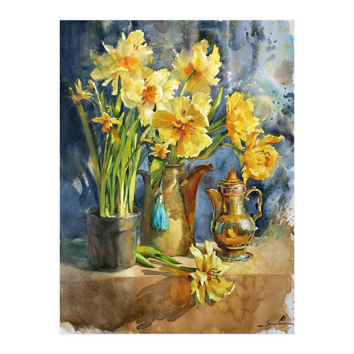 Sunny Flower Still Life (Print Only)