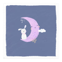 Baby Bunny And Moon B (Print Only)