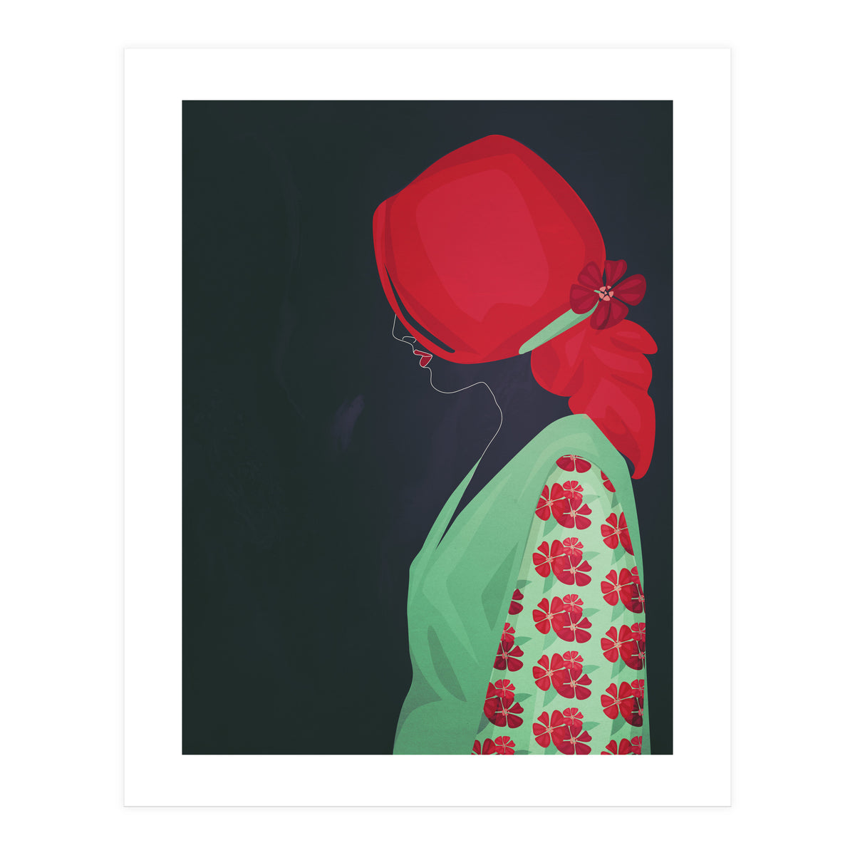 Redhead in Kimono (Print Only)