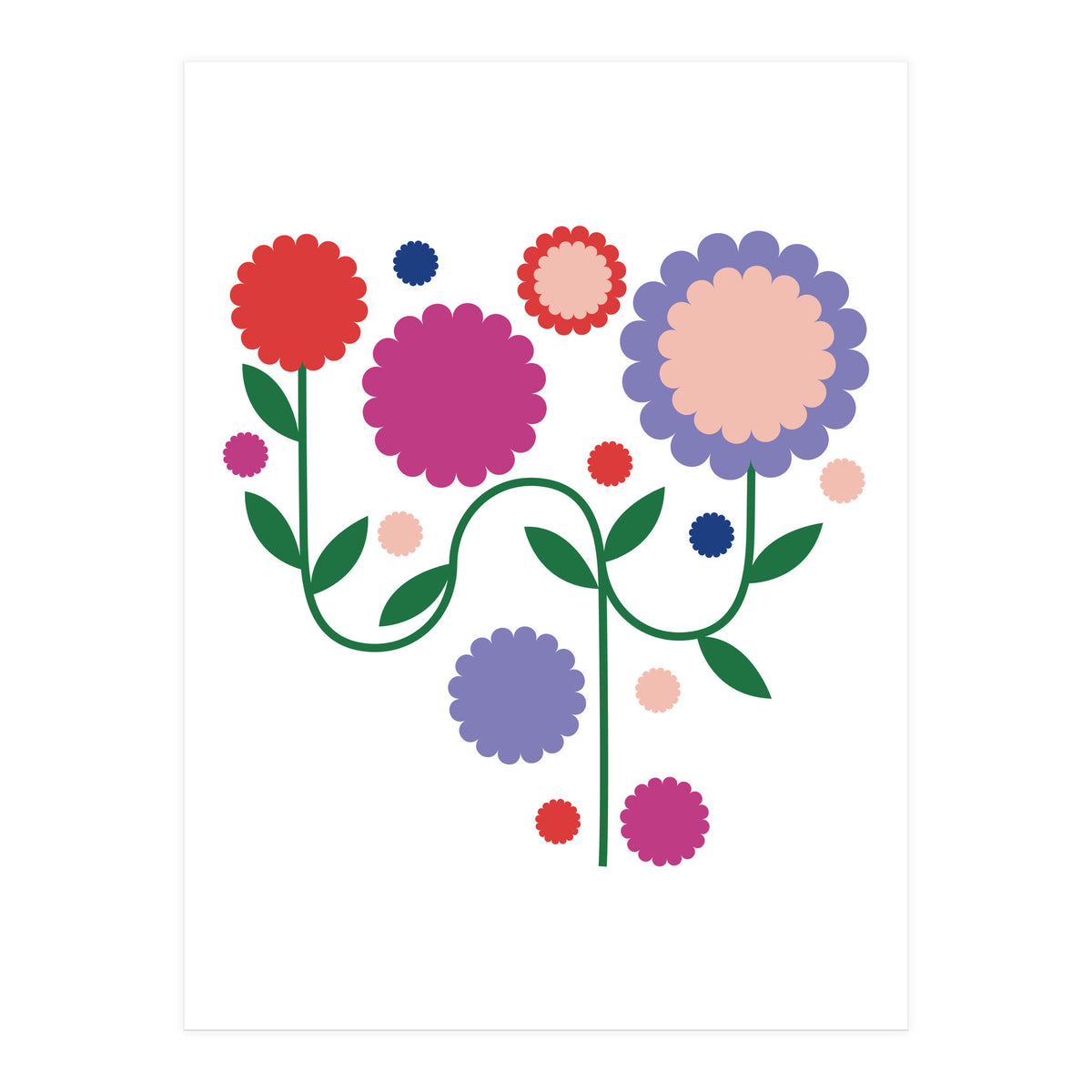 Colorful flowers (Print Only)