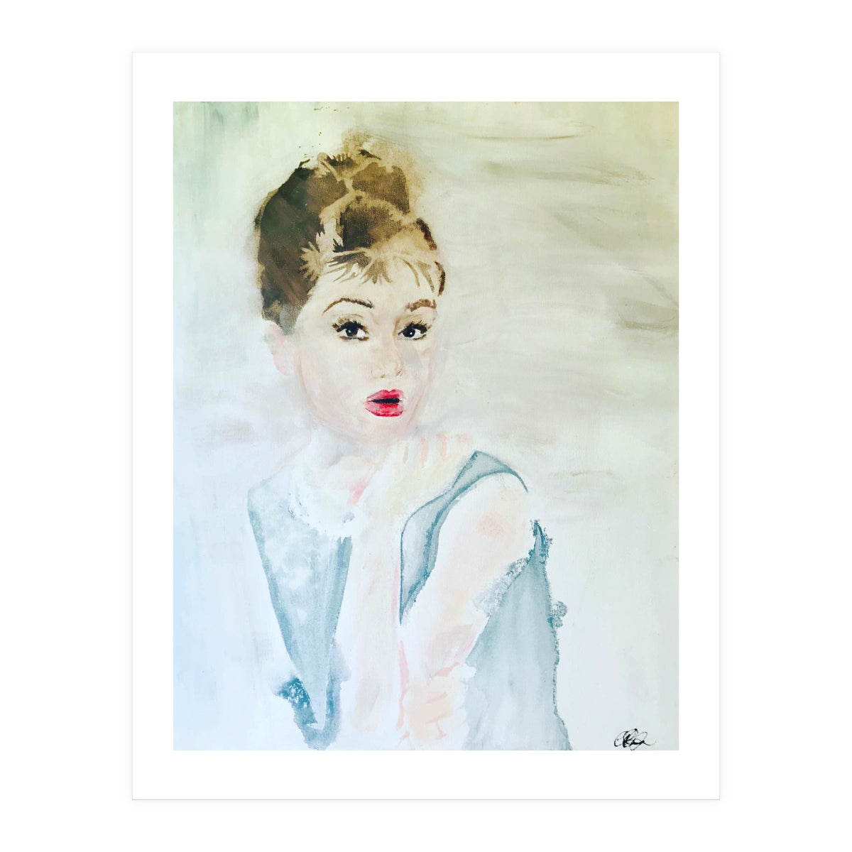 Audrey In Blue (Print Only)