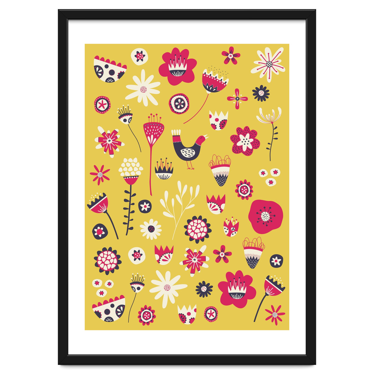 Spring Folk Floral Yellow