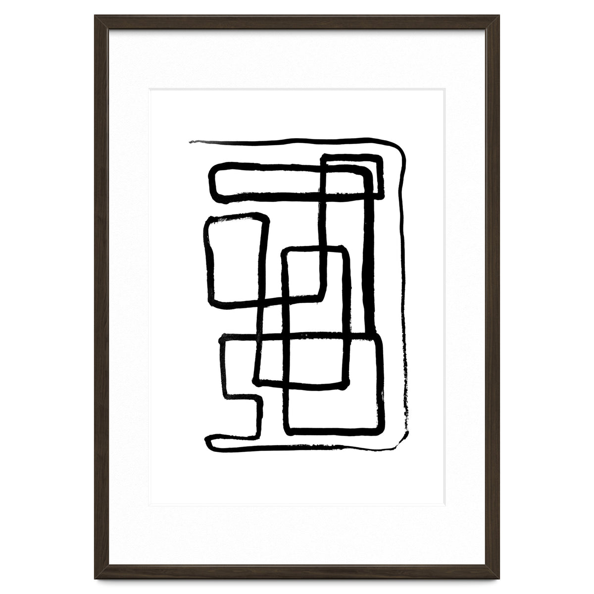 Maze Line Art