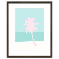 Minimal Palm Tree - Turquoise Coast