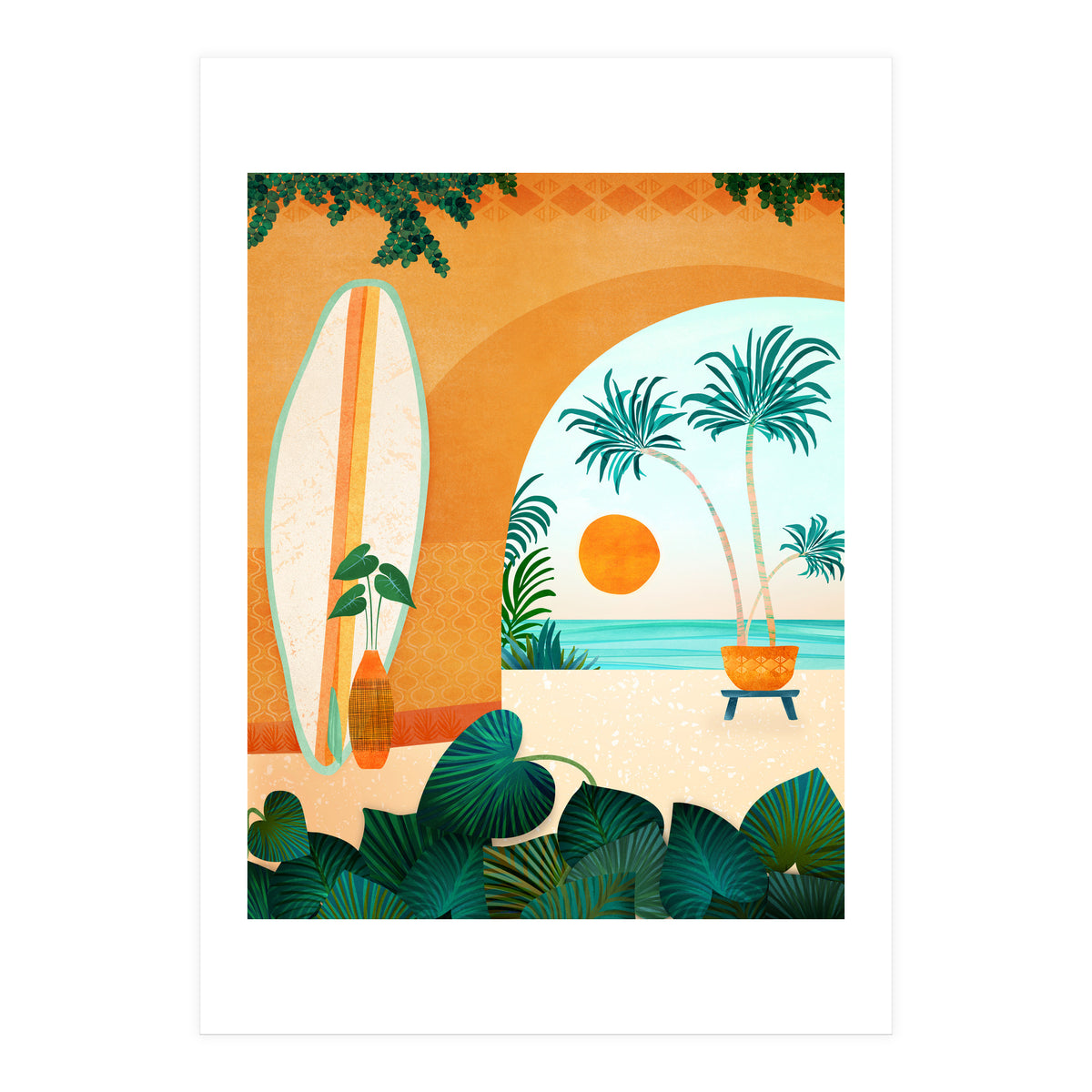 Seaside Surf Retreat (Print Only)