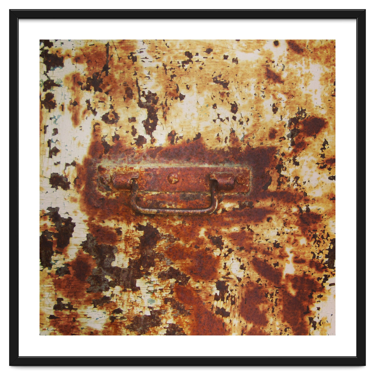 Rusty metal door