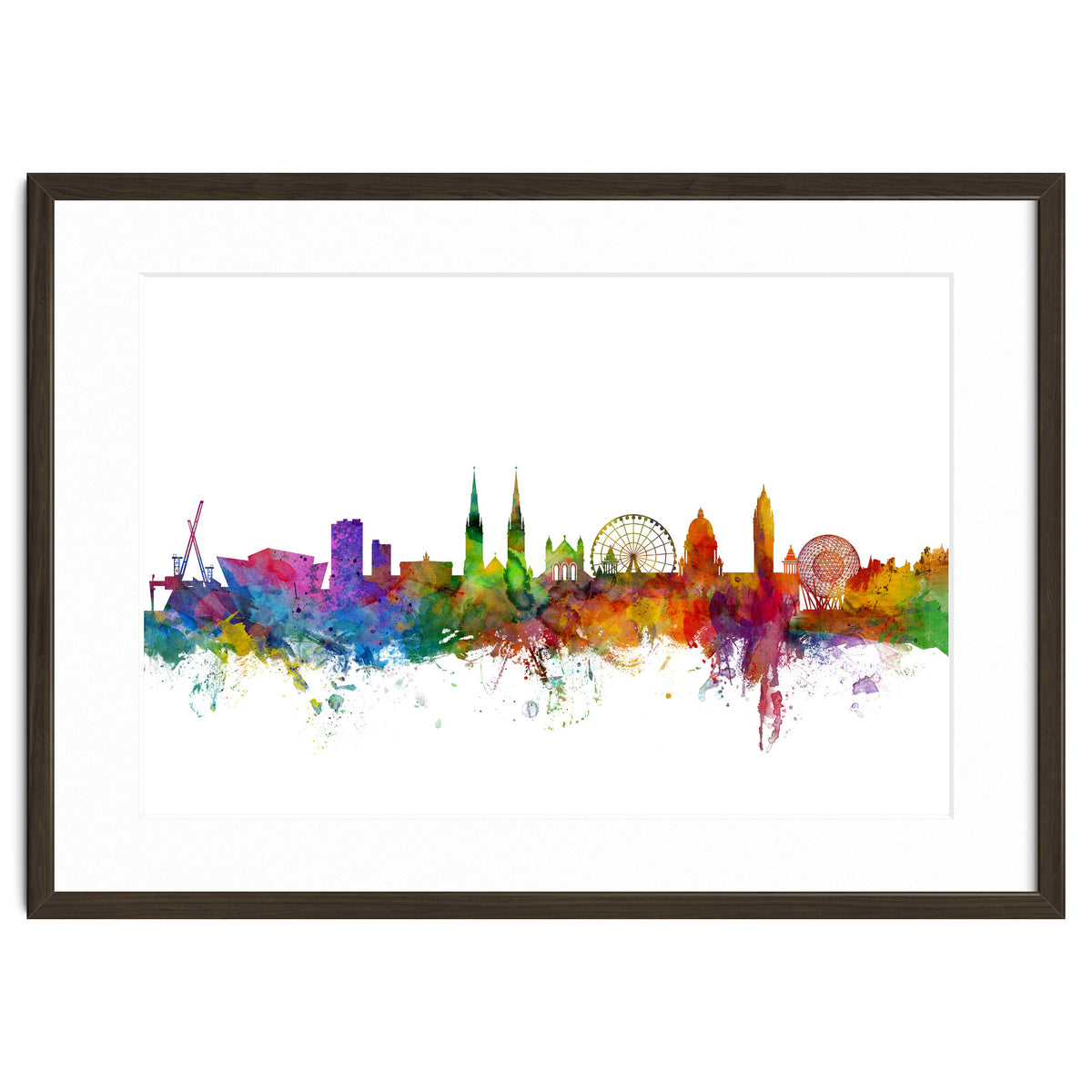 Belfast Northern Ireland Skyline