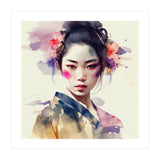Watercolor Modern Geisha #6 (Print Only) thumbnail