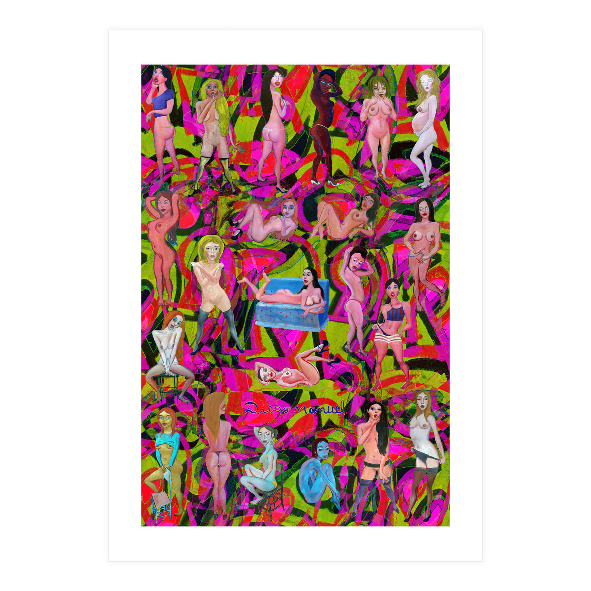 Chicas 3d 9 (Print Only)