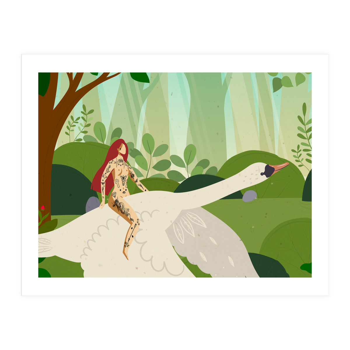 Riding My Swan (Print Only)