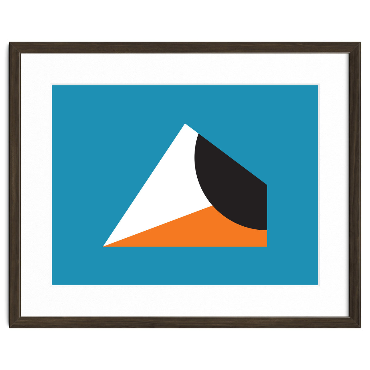 Geometric Shapes No. 16 - blue & orange