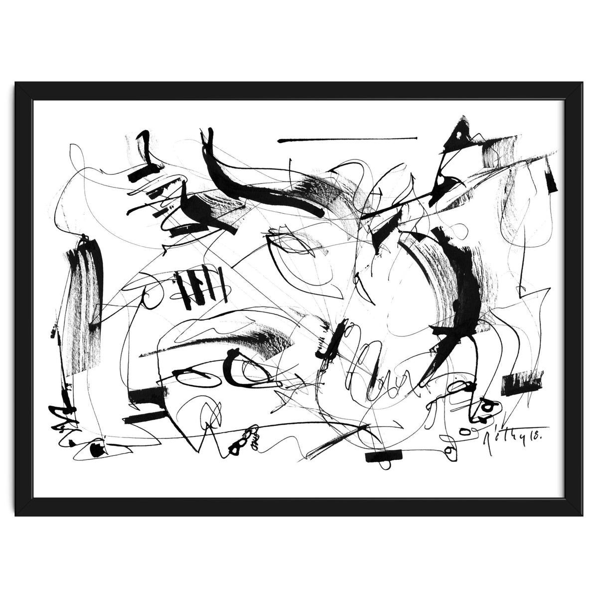 Crushed by a Bull - b&w