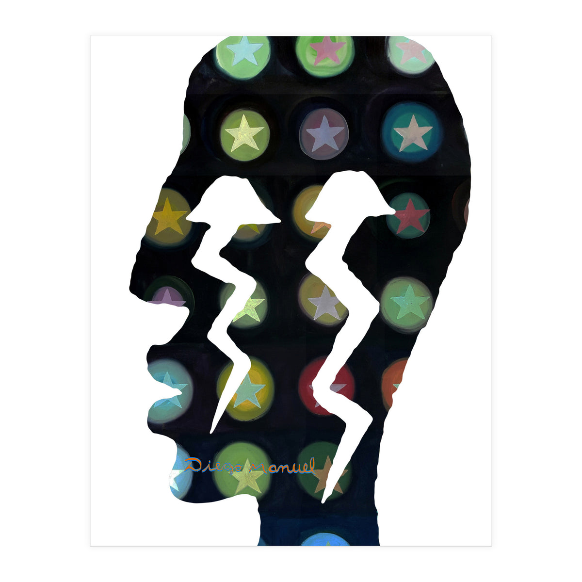 Perfil Con Rayos 13 (Print Only)