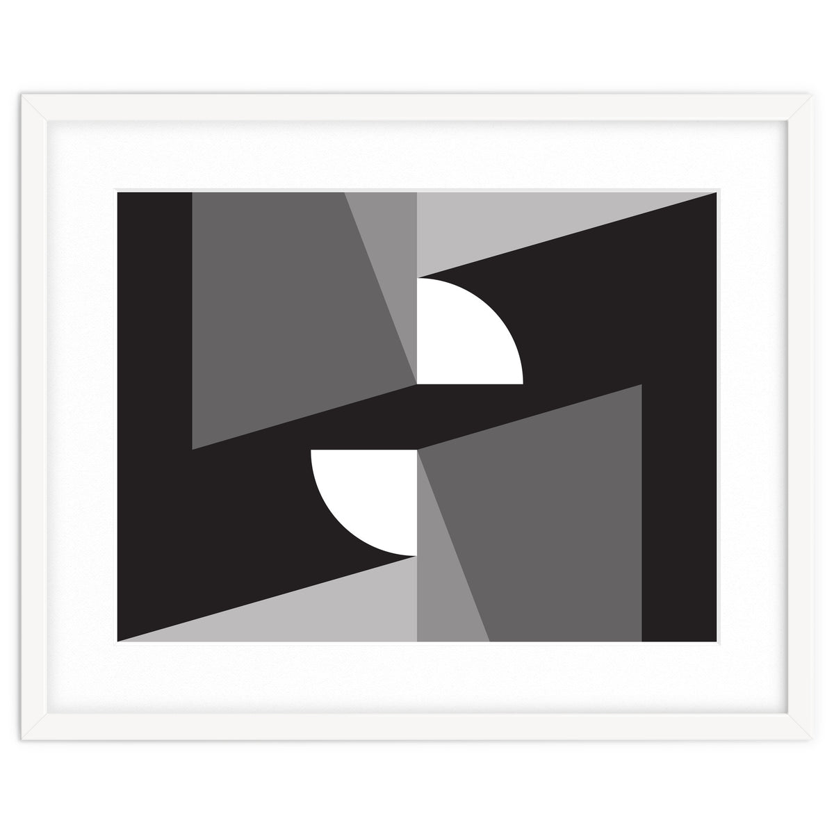 Geometric Shapes No. 11 - monochrome