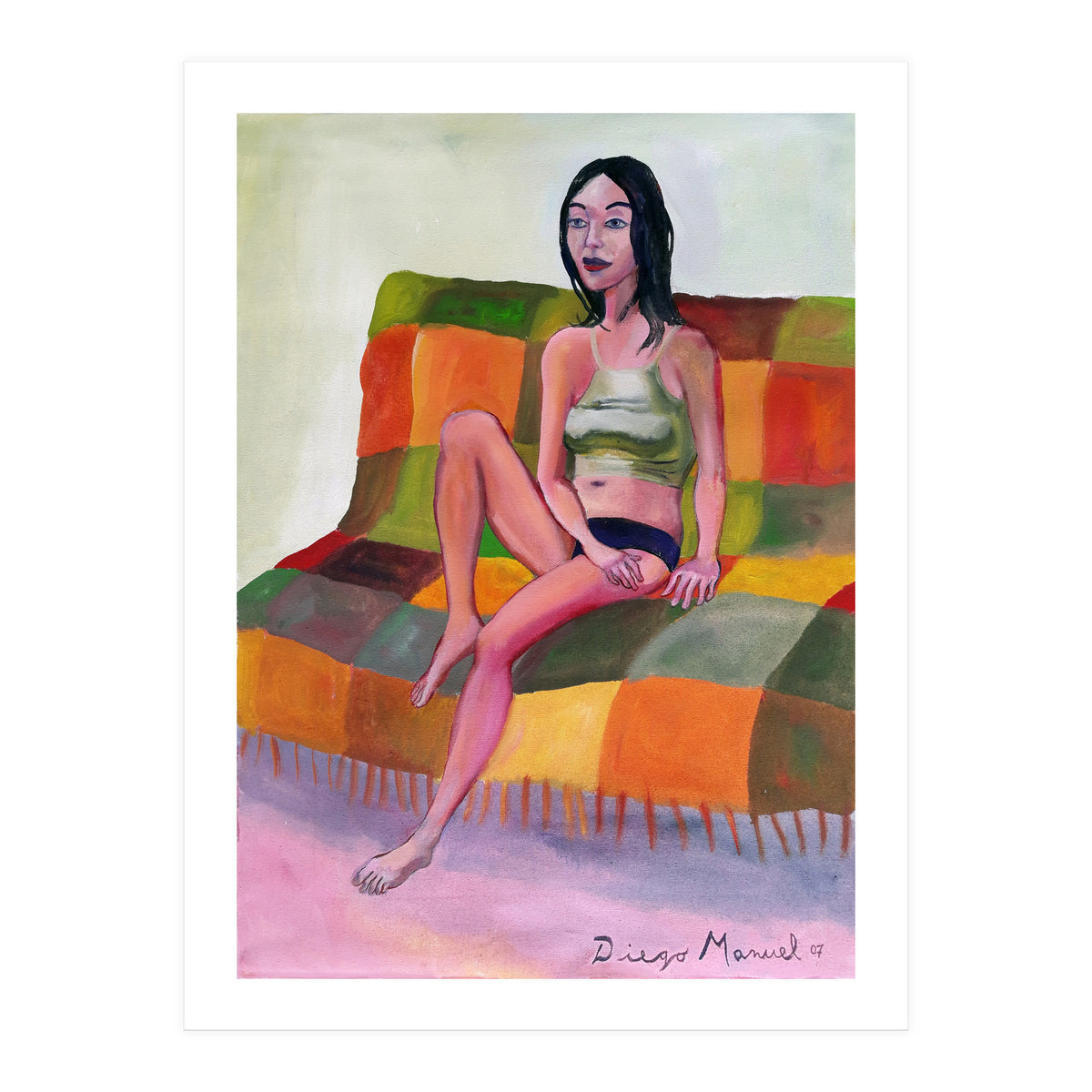 Chica En El Futon (Print Only)