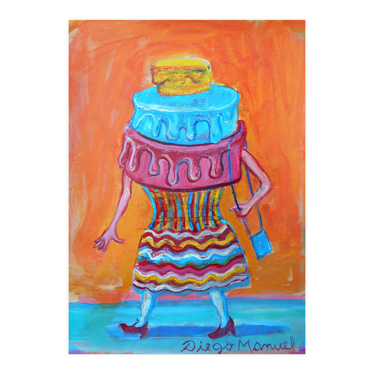 Mujer Pastel (Print Only)