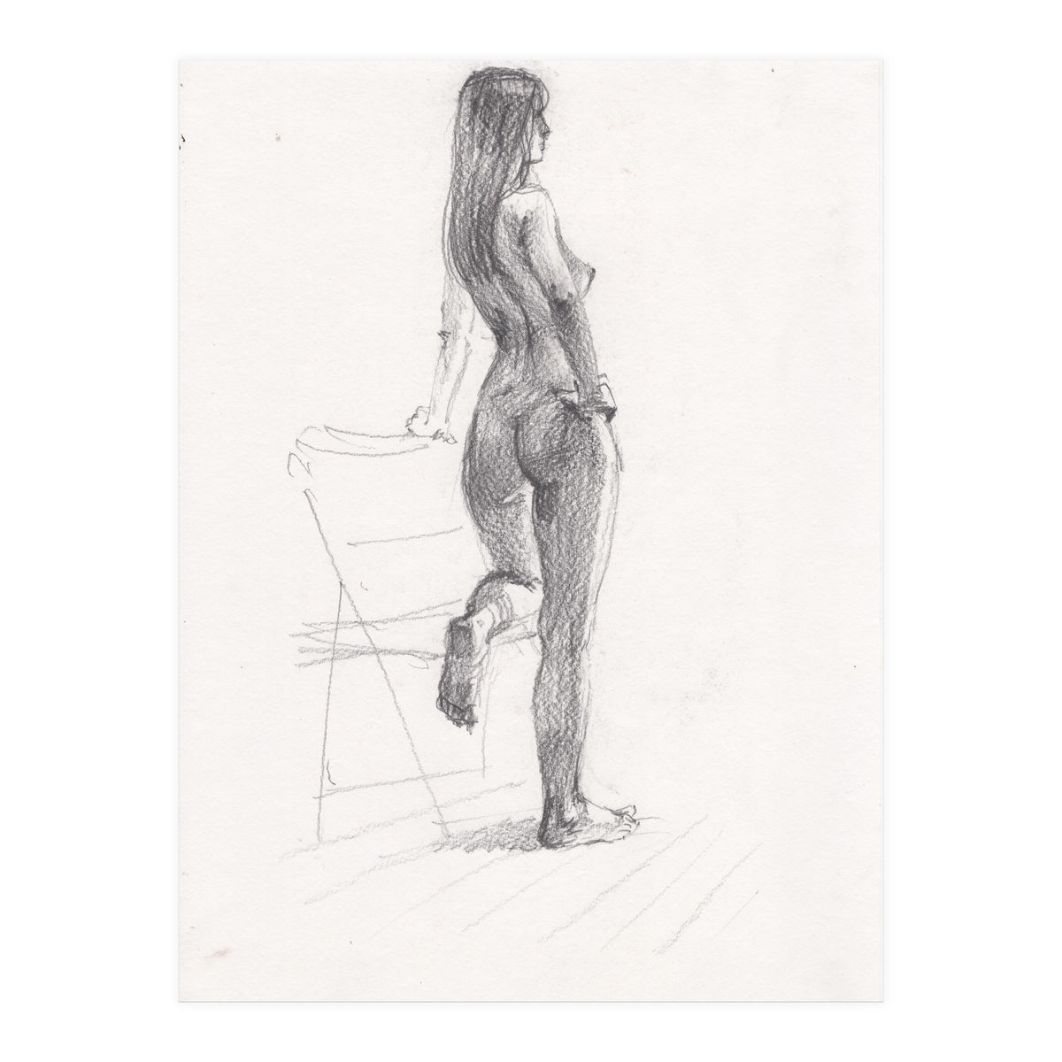 Erotic Sketch Drawing Art (Print Only)