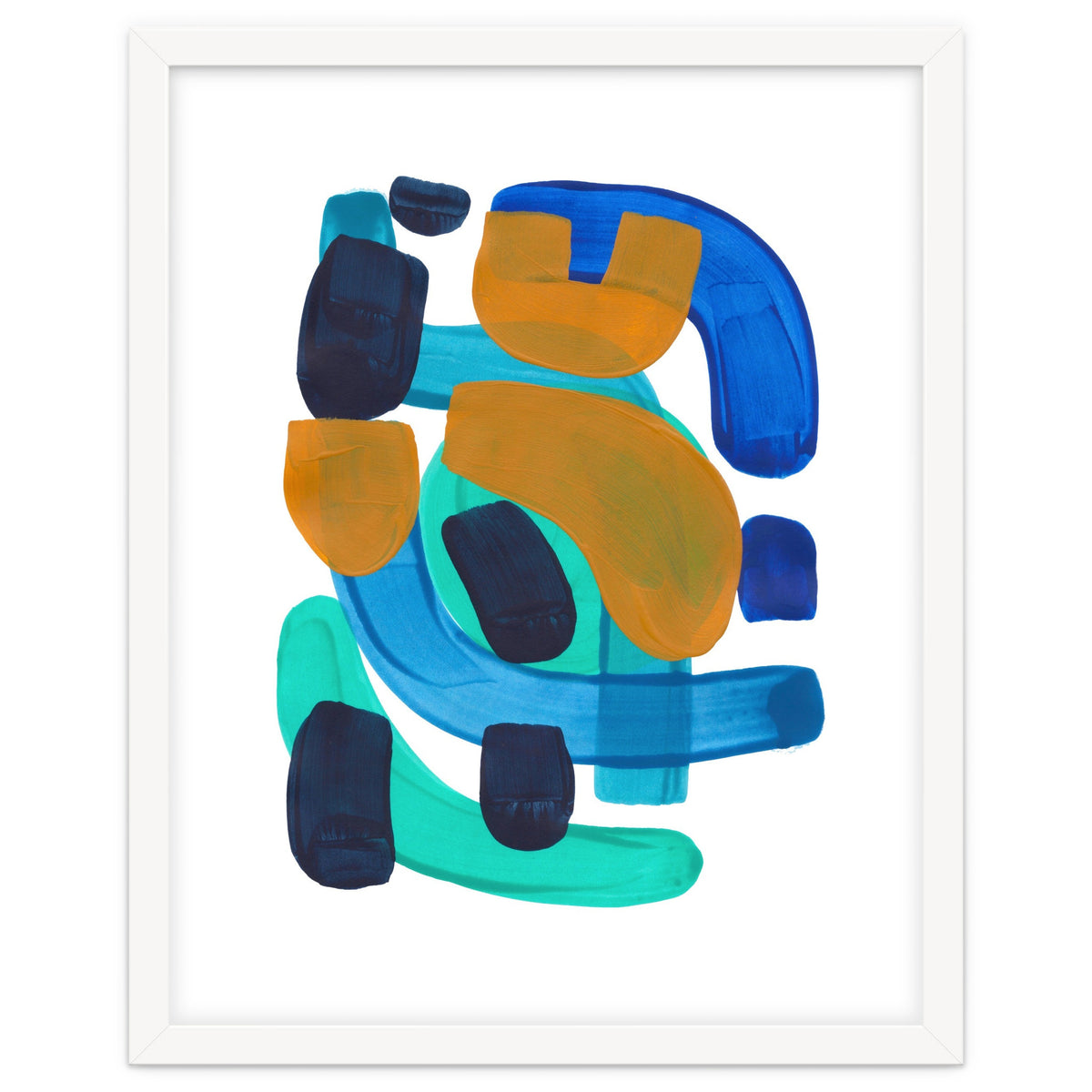 Marine Shapes Yellow Accent