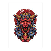 Japanese Oni Samurai (Print Only)