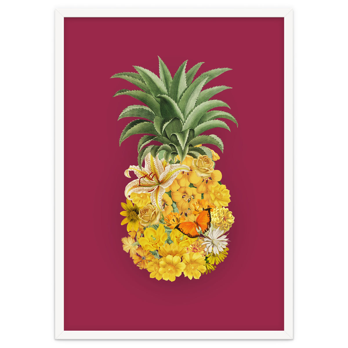 Pineapple Floral Pink