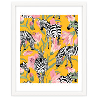 Striped For Life | Zebra Mango Forest | Modern Bohemian Wildlife Jungle | Botanical Nature