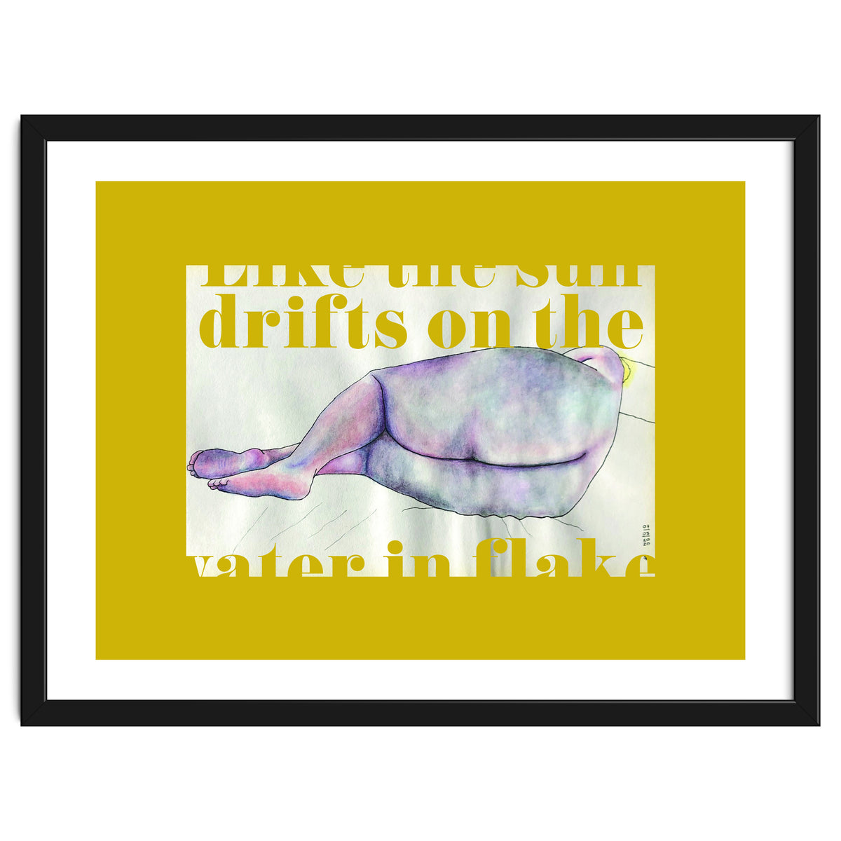 Like The Sun Drifts On The Water In Flakes