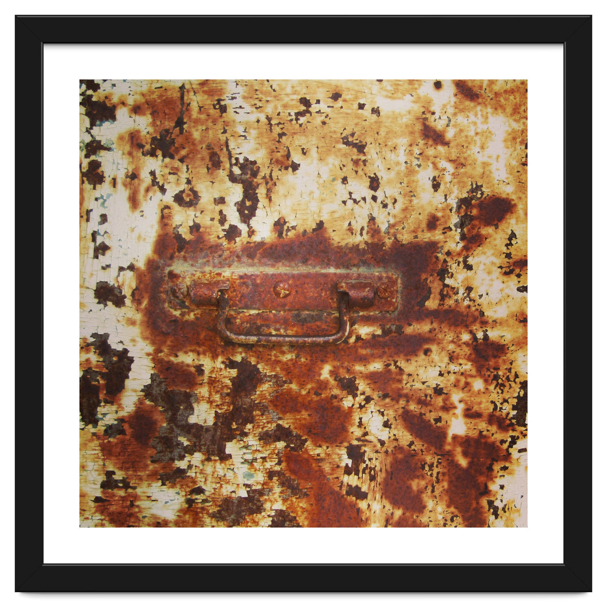 Rusty metal door