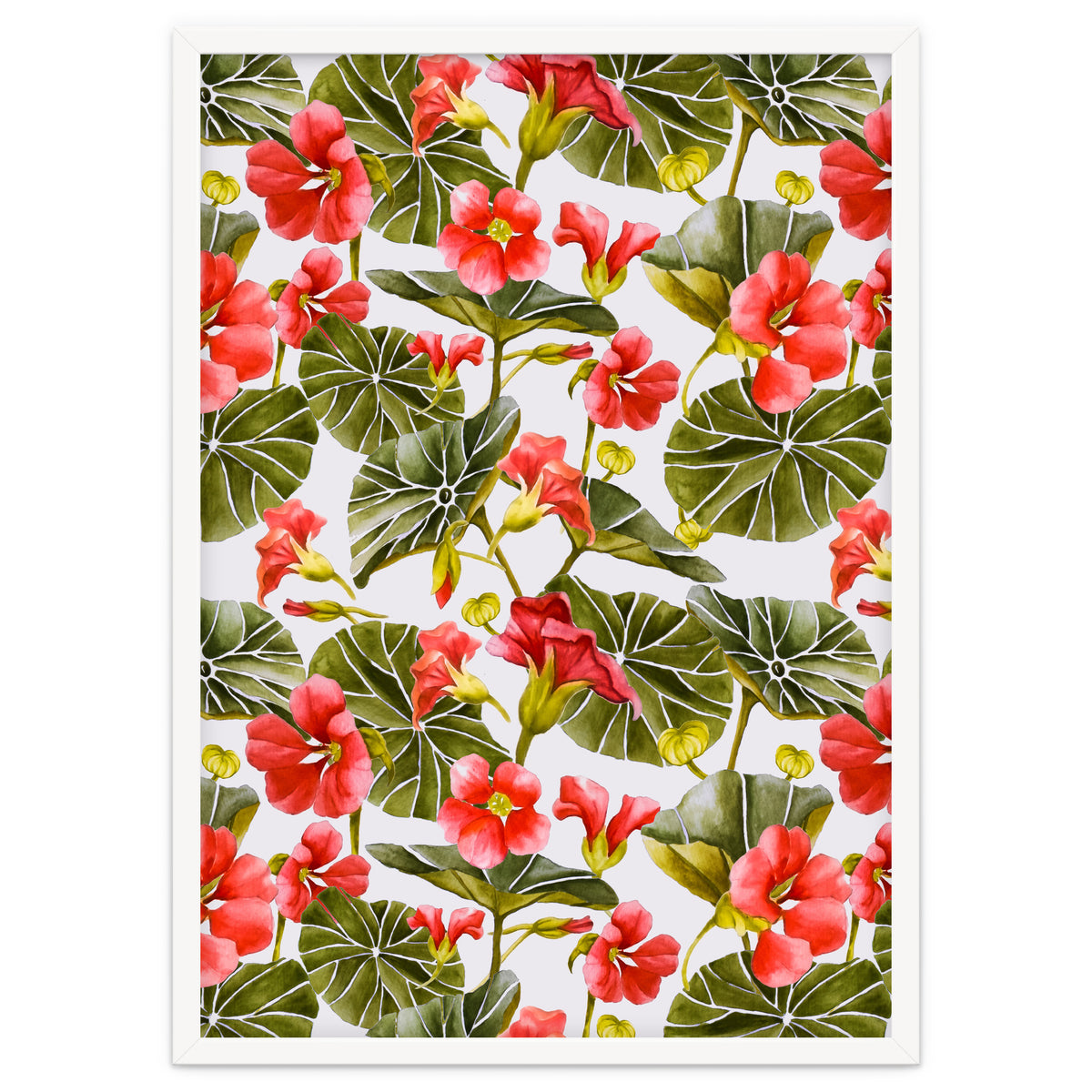 Nasturtiums watercolor 02