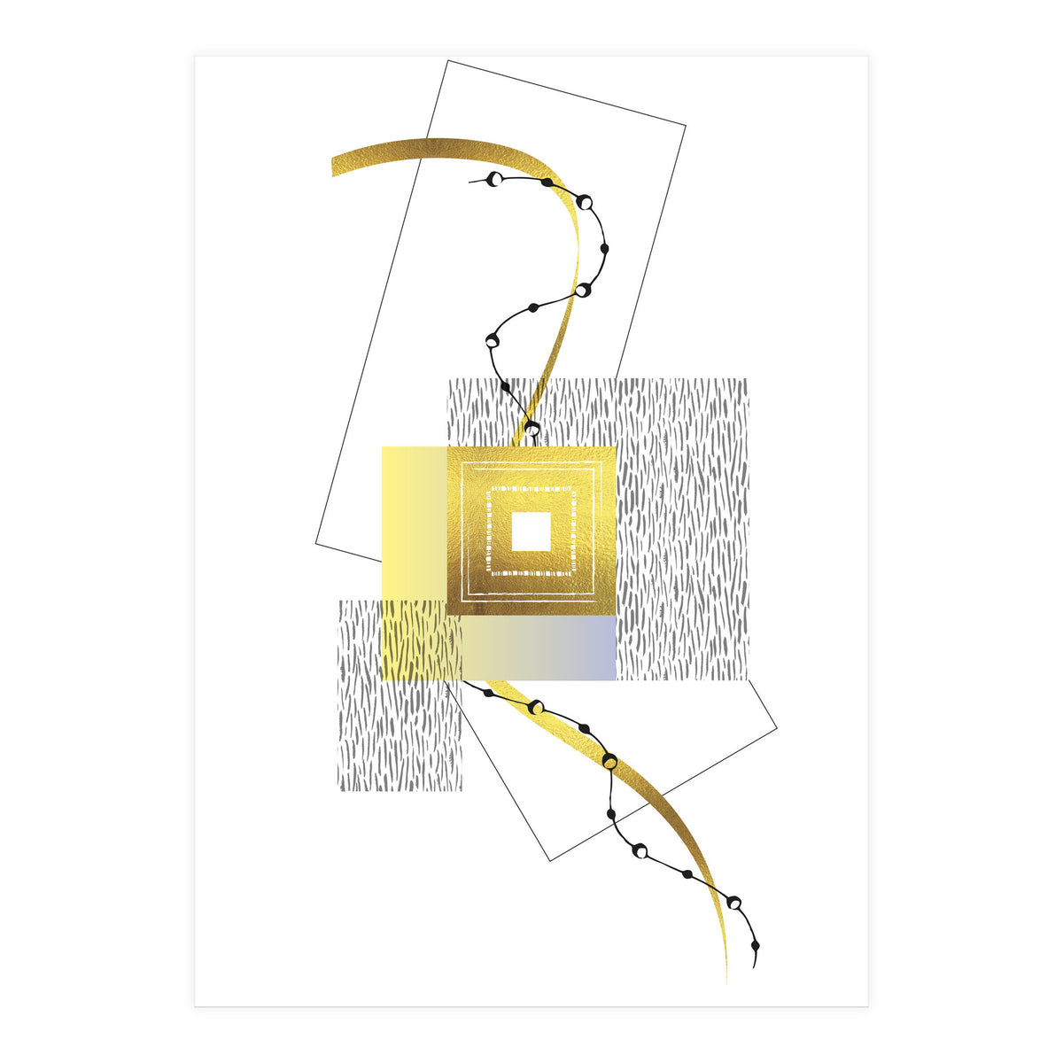 Posh Design No. 2 | gold (Print Only)