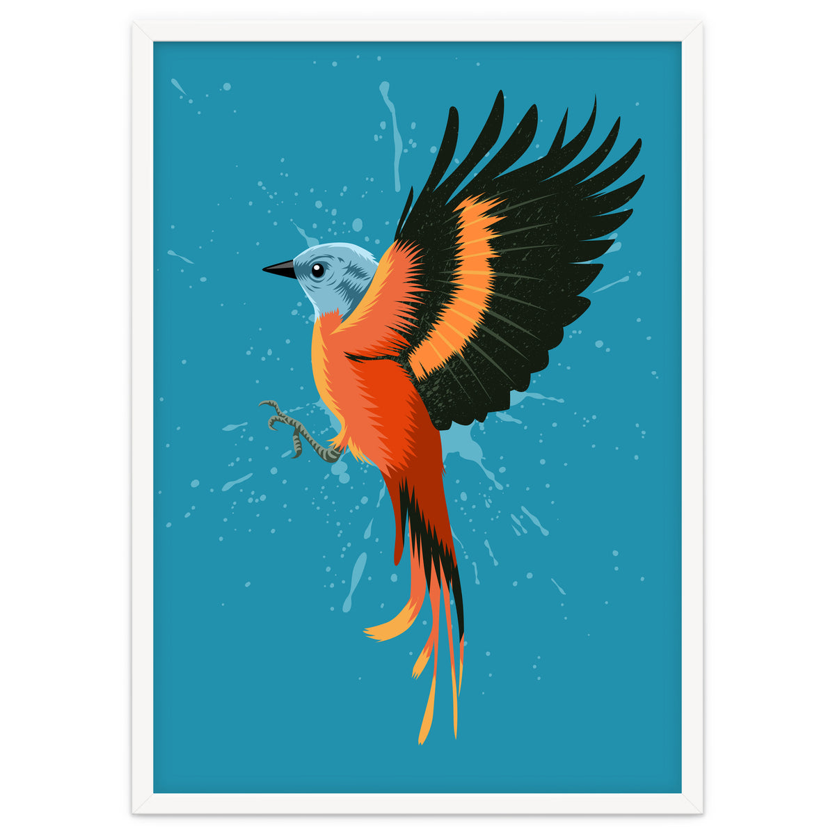 Tropical flying bird